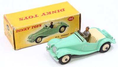 Lot 1338 - Dinky Toys No. 102 MG Midget sports car...