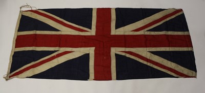 Lot 3256 - A WW II period Union flag, of stitched cotton...