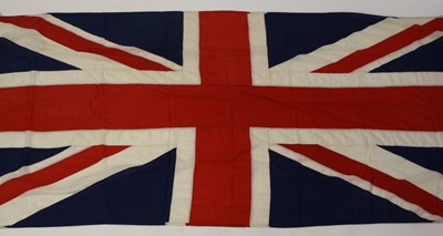 Lot 3338 - A large Union flag, of stitched cotton...