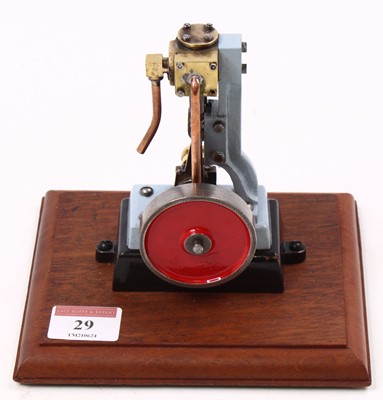 Lot 29 - A well-engineered vertical live steam engine,...