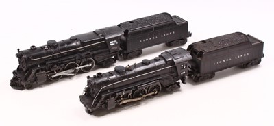 Lot 370 - Two Lionel 0-gauge 2-6-2 locos & tenders,...