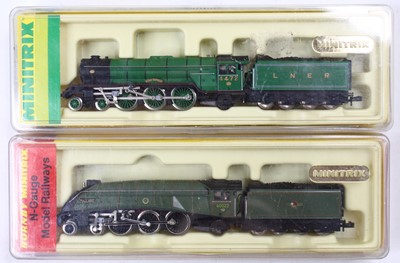 Lot 619 - Two Minitrix N-gauge locos & tenders: 12950...