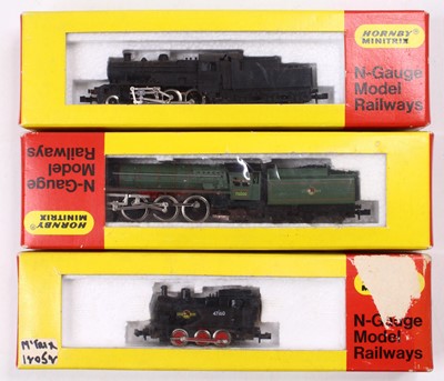 Lot 620 - Three Minitrix N-gauge locos: N202 4-6-2...