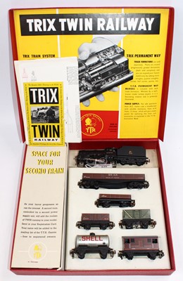 Lot 639 - A Trix Twin post-war goods set comprising...