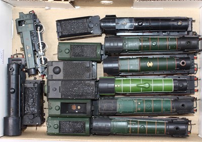 Lot 645 - Tray containing 8 unboxed mainly Hornby locos...