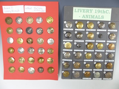 Lot 3272 - A large collection of Livery buttons (Animals),...