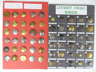 Lot 3273 - A Livery buttons (Animals & Birds), A large...