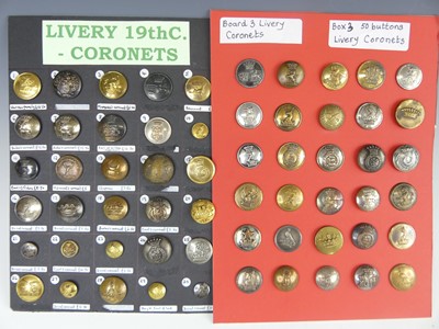 Lot 3274 - A Livery buttons (Coronets), A large...