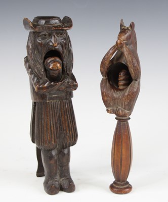 Lot 2335 - A Black Forest carved softwood nutcracker...