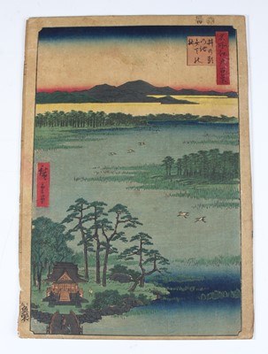 Lot 2367 - Utagawa Hiroshige (1797-1858) - Temple Gardens...