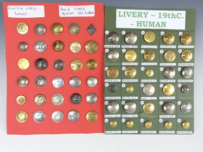 Lot 3276 - Livery buttons (Human), A large collection of...