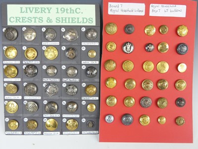 Lot 3277 - Livery buttons (Royal Household), A large...