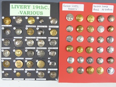 Lot 3278 - Livery buttons (Various), A large collection...