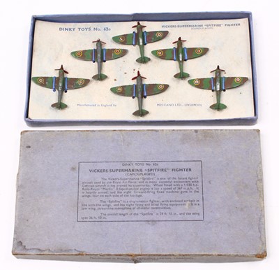 Lot 1409 - Dinky Toys, 62E Supermarine Spitfire Fighter...