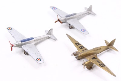 Lot 1413 - 3 Dinky Toy Loose Aircraft to include 2x 60N...