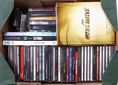 Lot 1837 - Collection of James Bond 007 CDs, Tapes and...