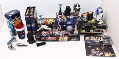 Lot 1634 - 2 trays of mixed Star Wars collectables to...