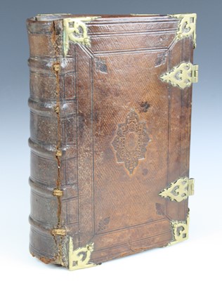 Lot 2001 - An 18th century Dutch Bible, Biblia Dat In De...
