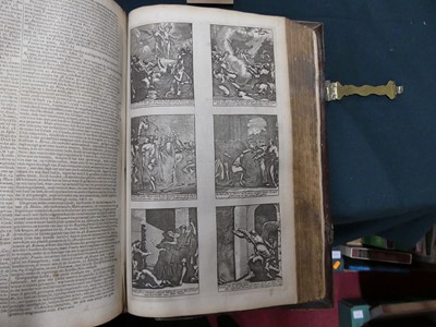Lot 2001 - An 18th century Dutch Bible, Biblia Dat In De...