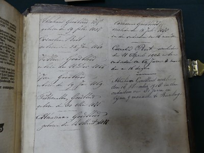 Lot 2001 - An 18th century Dutch Bible, Biblia Dat In De...