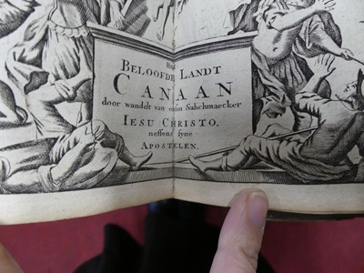 Lot 2001 - An 18th century Dutch Bible, Biblia Dat In De...