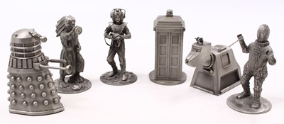 Lot 1937 - Six Danbury Mint ' World Of Doctor Who '...