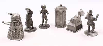 Lot 1937 - Six Danbury Mint ' World Of Doctor Who '...