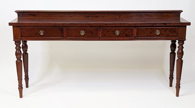 Lot 2503 - A Victorian and later mahogany servery, having...