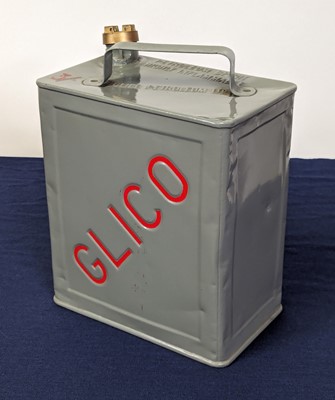 Lot 4028 - A Glico Ltd 2-gallon petrol can by Valor,...