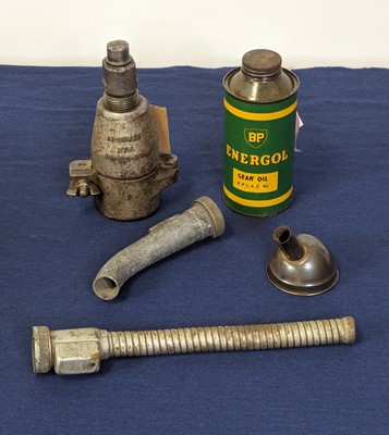 Lot 4035 - A BP Energol Gear Oil EP SAE90 can, with oil;...