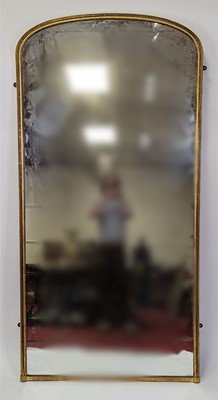 Lot 2486 - A mid-19th century giltwood overmantel mirror,...