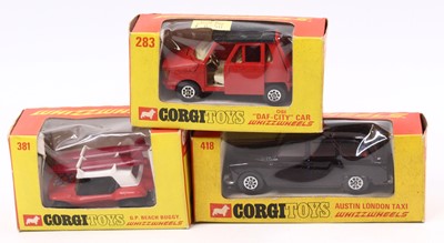 Lot 1232 - Corgi Whizzwheels group of 3 boxed models to...