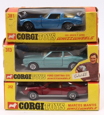 Lot 1233 - Corgi Whizzwheels group of 3 boxed models to...