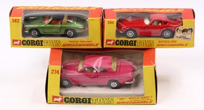 Lot 1234 - Corgi Whizzwheels group of 3 boxed models to...