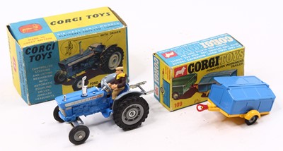 Lot 1225 - Corgi Toys farming group of 2 comprising No....