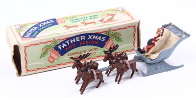 Lot 1670 - BenBros Qualitoy Father Christmas and sleigh...