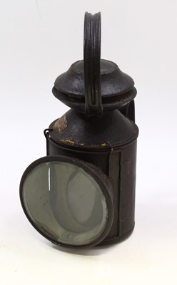 Lot 84 - INF marked railway hand lamp, with Kerosene...