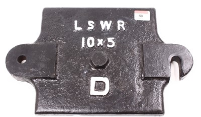 Lot 88 - Cast Iron LSWR Axle Cover