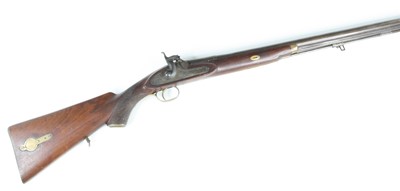 Lot 3225 - A 19th century Indian flintlock rifle, the...