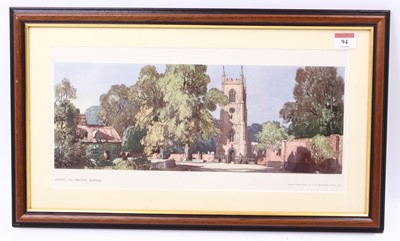 Lot 94 - An original framed railway carriage print of...