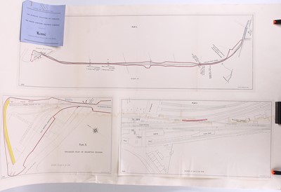 Lot 1520 - 3 various Track and Station Diagrams of...