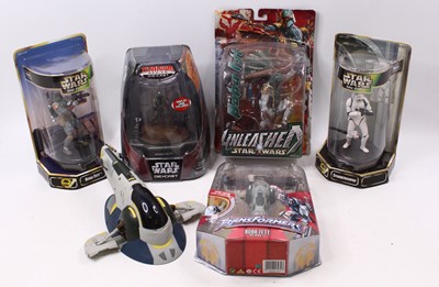 Lot 1889 - Star Wars Group of 5 boxed various figures to...