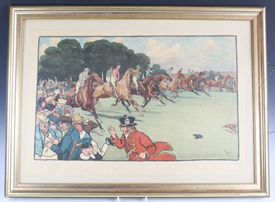 Lot 3568 - Cecil Aldin, (1870-1935), The Bluemarket Races...