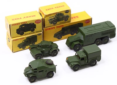 Lot 1425 - 4 boxed Dinky Toy Military diecast to include...