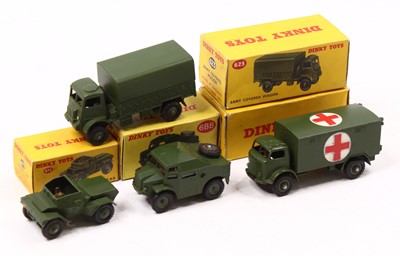 Lot 1426 - 4 Dinky Toys Military Diecast Vehicles, all...