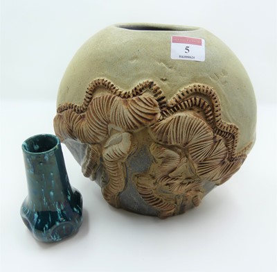 Lot 5 - A Bernard Rooke Studio pottery vase, having...