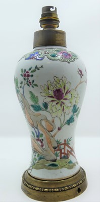 Lot 11 - A Chinese famille rose porcelain vase, enamel...