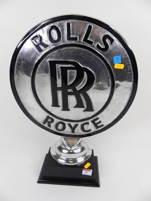 Lot 24 - An oversized novelty Rolls Royce hood ornament,...