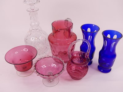Lot 27 - A collection of 19th century and later glass...
