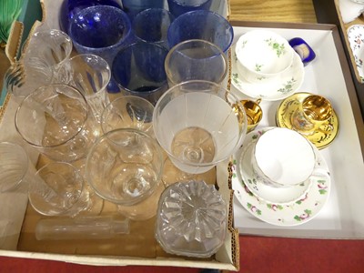 Lot 76 - Two boxes of glassware and ceramics, to...